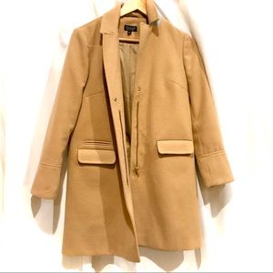 TOPSHOP RELAXED CAMEL COAT